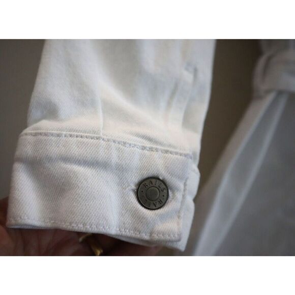 Rails Women's Sz Small Salt White Griffith Denim Mini Dress - Picture 6 of 8